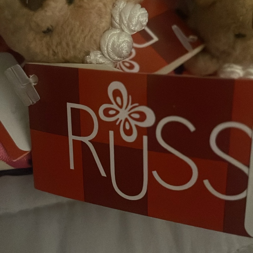 Vintage Russ Bride and Groom Gift Plush Toppers - Picture 2 of 2